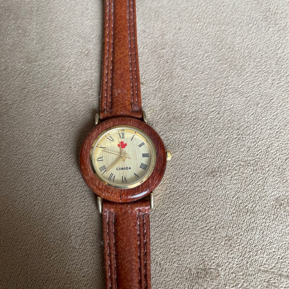 Canada Watch with Brown Strap